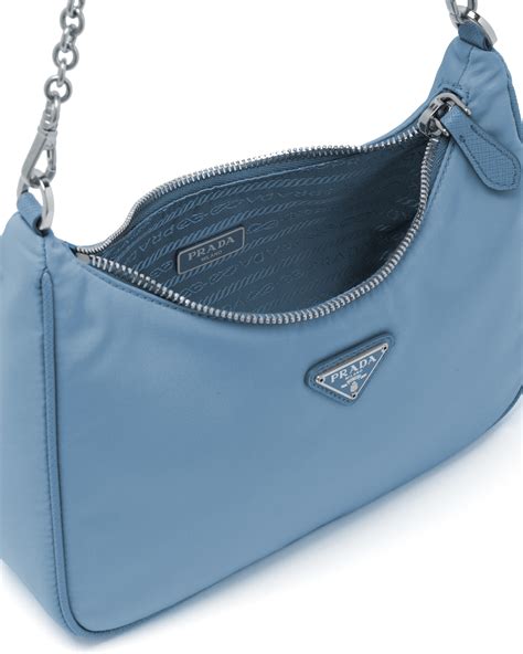 sac prada bleu ciel|Sac Prada Re.